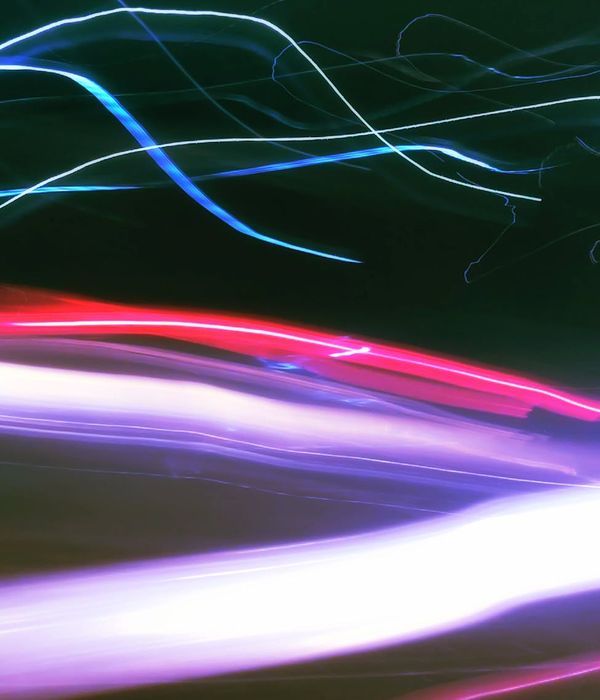Abstract glowing lines representing harmony and energy flow